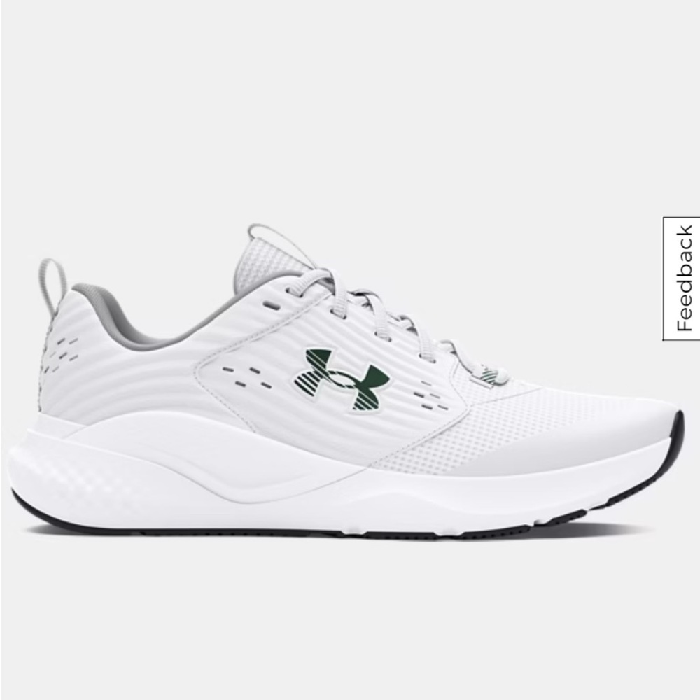 Under Armour White Athletic Shoes with Breathable Mesh Men Size 10 NWOT
